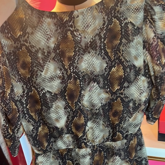 REVOLVE chocolate brown snakeskin mini dress - Picture 13 of 15